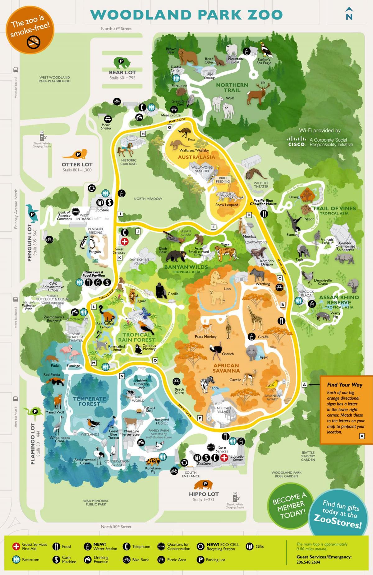 Seattle zoo park karte